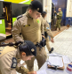Em Guaíra, cadetes da PMPR vivenciam a rotina operacional do policiamento de fronteira