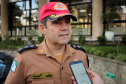 Curitiba, 24 de Outubro de 2019. 4º Seminário do BPRv. Foto: Ten Cel QOPM Olavo Vianei Francischett Nunes, Comandante do BPRv.