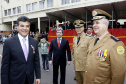 Governador Beto Richa participa da solenidade em comemoração aos 99 anos do Corpo de Bombeiros do Paraná e é homenageado com a outorga Medalha Presidente Carlos Cavalcanti de Albuquerque, no quartel do Corpo de Bombeiros.Curitiba, 10/10/2011
