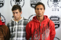 Michel Silva e Michel Eberti, suspeitos de receptação de veículos roubados.