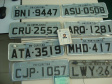 Placas apreendidas