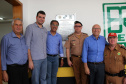 Inauguração Posto BPRV de Santo Antonio da PlatinaCuritiba, 04/12/2015Deputado Pedro Lupion, Scretario Pepe Richa, Coronel Tortato, Deputado Romanelli e Coronel DanielFotos: Cabo Valdemir da Luz/PMPr