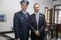 Secretario de Segurança Publica Wagner Mesquita de Oliveira e o Coronel aviador Alvaro Wolnei Guimarães