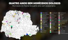 Paraná tem 43 municípios sem assassinatos há quatro anos.