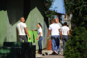 Polícia Militar e comunidade escolar se unem para revitalizar o Colégio Estadual Máximo Atílio Asinelli no bairro Uberaba.