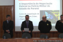 30-05-2016 Aula inicial do cruso de Negociador promovido pelo BOPE na APMG.Delegado Geral polícia Civil julio Cesar dos ReisSecretário de Segurança Pública do Estado do Paraná  Wagner Mesquita de OliveiraComandante Geral da Polícia MIlitar do Estado do Paraná Coronel Maurício TortatoComandante da Academia Policial Militar do Guatupê Tenente-Coronel Mauro Celso Monteiro