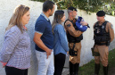 25-07-2016 Após realizarem parto em via pública, o Soldado Guilherme Mauricio Tissi e o Soldado Claiton Stadinik da Polícia Militar visitam mãe e bebê em Curitiba.