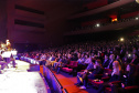 Apresentação da Banda da Polícia Militar do Paraná no Teatro Guaíra em comemoração aos 162 anos da corporação.