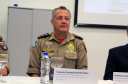 Lançamento do Processo de Licenciamento Prévio do Corpo de Bombeiros do Estado do Paraná. Na foto: Ten. Coronel Ricardo Silva, Comandante do 7° Grupamento de Bombeiros.