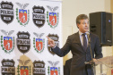 O governador Beto Richa participa da solenidade de formatura do Curso de Formação Técnico-Profissional de Escrivães de Polícia. Participaram da solenidade: secretário de Segurança Wagner Mesquita, Delegado Geral da Polícia Civil, Julio Cezar Reis e demais autoridades.Curitiba, 30-09-16.Foto: Arnaldo Alves / ANPr.