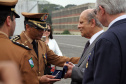São josé dos Pinhais, 20 de Outubro de 2016. Lançamento da revista Academia Policial Militar e homenagem ao Dia do Professor na APMG. Entrega de medalhas aos homenageados.