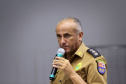 Matinhos, 05 de Janeiro de 2017. Balanço quinzenal do Verão Paraná, realizado no Sesc Caiobá. Na foto: Tenente-Coronel Nivaldo Marcelos da Silva, comandante do 9º BPM.