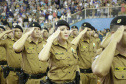 Governador Beto Richa acompanhado pelo secretário de segurança pública, Wagner Mesquita e demais autoridades, participa da formatura da turma do curso de formação de soldados PM/BM 2016/2017.Londrina, 10/01/2017Foto: Júlio Cesar Souza / ANPr