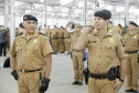 Gov. Beto Richa acompanhado pleo secretário de segurança pública, Wagner Mesquita e demais autoridades, participa da formatura da turma do curso de formação de soldados PM/BM 2016/2017.Cascavel, 11/01/2017Foto: Julio Cesar Souza / ANPr