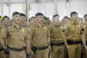 Gov. Beto Richa acompanhado pleo secretário de segurança pública, Wagner Mesquita e demais autoridades, participa da formatura da turma do curso de formação de soldados PM/BM 2016/2017.Cascavel, 11/01/2017Foto: Julio Cesar Souza / ANPr
