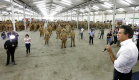 Gov. Beto Richa acompanhado pleo secretário de segurança pública, Wagner Mesquita e demais autoridades, participa da formatura da turma do curso de formação de soldados PM/BM 2016/2017.Cascavel, 11/01/2017Foto: Julio Cesar Souza / ANPr