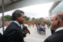 O governador Beto Richa participou nesta quinta-feira, no Palácio Iguaçu, da formatura de 1.098 policiais e bombeiros militares que atua rão em Curitiba, Região Metropolitana e no Litoral. Foto Orland Kissner. ANPR 12/01/2017.
