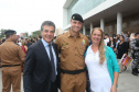 O governador Beto Richa participou nesta quinta-feira, no Palácio Iguaçu, da formatura de 1.098 policiais e bombeiros militares que atua rão em Curitiba, Região Metropolitana e no Litoral. Foto Orland Kissner. ANPR 12/01/2017.