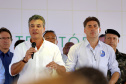 O governador Beto Richa acompanhado pelo prefeito, Leonaldo Paranhos da Silva e demais autoridades, anunciou a construção da segunda Unidade Paraná Seguro (UPS) do município de Cascavel.Cascavel, 08/02/2017Foto: Arnaldo Alves / ANPr