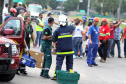 Paranaguá, 16 de Fevereiro de 2017. Simulação de Acidente de Multiplas Vitimas.