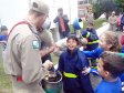 07/04/2017 - Visita dos alunos do Escola Municipal Lineu Ferreira do Amaral na Academia Policial Militar do Guatupê.Fotógrafo: 3º Sgt. Castro