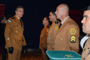 O 23º Batalhão de Polícia Militar (23º BPM) comemorou nesta terça-feira (06) seu 5º aniversário, com a entrega de medalhas de Mérito Policial Militar de Prata e Bronze, da medalha Guardiães da CIC e da medalha Menção Honrosa do Mérito Pessoal. A solenidade foi na sede da unidade, na Cidade Industrial de Curitiba (CIC). Curitiba, 06/06/2017.Foto: Soldado Feliphe Aires