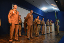O 23º Batalhão de Polícia Militar (23º BPM) comemorou nesta terça-feira (06) seu 5º aniversário, com a entrega de medalhas de Mérito Policial Militar de Prata e Bronze, da medalha Guardiães da CIC e da medalha Menção Honrosa do Mérito Pessoal. A solenidade foi na sede da unidade, na Cidade Industrial de Curitiba (CIC). Curitiba, 06/06/2017.Foto: Soldado Feliphe Aires