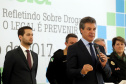 Governador Beto Richa abre as atividades da Semana Estadual da Prevenção ao Uso Indevido de Drogas ? Previda. As atividades da Semana Previda envolvem uma série de secretarias e órgãos do Governo do Estado e têm o objetivo de conscientizar a população, especialmente adolescentes e jovens, sobre as consequências do uso de drogas.Curitiba, 26/06/2017.Foto: Arnaldo Alves/ANPr