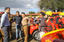Governador Beto Richa entrega viaturas para as polícias Civil e Militar e equipamentos e viaturas para o Corpo de Bombeiros do Sudoeste.Francisco Beltrão, 07/07/2017.Foto: Jaelson Lucas/ANPr