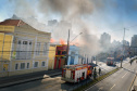 Curitiba , 04 de Setembro de 2017. Incendio de Edificação na Avenida Marechal Floriano Peixoto.