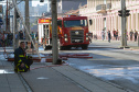 Curitiba , 04 de Setembro de 2017. Incendio de Edificação na Avenida Marechal Floriano Peixoto.