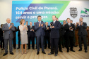 O governador Beto Richa participou nesta terça-feira (26), no Palácio Iguaçu, em Curitiba, da solenidade que comemora os 164 anos da Polícia Civil do Paraná e destacou os investimentos do Governo do Estado na corporação. Curitiba,26/09/2017 Foto:Jaelson Lucas / ANPr