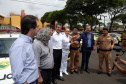 Governador Beto Richa em Maringá, entrega viaturas para a Polícia Militar e assina liberação de recursos para obras de pavimentação asfálticas no município.Maringá, 10/11/2017.Foto: Orlando Kissner/ANPr