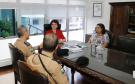 Secretaria Estadual de Educação do Paraná; Secretária Ana Seres Trento Comin recebe oficiais da Policia Militar em seu gabinete o Major Emidio Angelotti e o !. Tenente Rodrigo Cruz. 07-02-18. Foto: Hedeson Alves