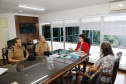 Secretaria Estadual de Educação do Paraná; Secretária Ana Seres Trento Comin recebe oficiais da Policia Militar em seu gabinete o Major Emidio Angelotti e o !. Tenente Rodrigo Cruz. 07-02-18. Foto: Hedeson Alves