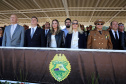 A governadora Cida Borghetti durante a  Solenidade Alusiva ao Patrono das Polícias Militares e Civis do Brasil neste sábado(21) na Academia Guatupê - Curitiba/Pr, 21.04.2018 - Foto Jonas Oliveira/Governadoria