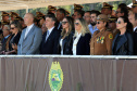 A governadora Cida Borghetti durante a  Solenidade Alusiva ao Patrono das Polícias Militares e Civis do Brasil neste sábado(21) na Academia Guatupê - Curitiba/Pr, 21.04.2018 - Foto Jonas Oliveira/Governadoria