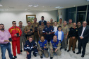 O Governo do Paraná homenageou nesta segunda-feira (25) policiais e bombeiros militares que se destacaram por serviços prestados em Curitiba e Região Metropolitana de Curitiba. Eles receberam a homenagem em solenidade com a governadora Cida Borghetti, no Palácio Iguaçu.Curitiba, 25/06/2016.   Foto: Orlando Kissner/ANPr