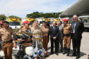 Governadora Cida Borghetti durante solenidade de entrega de novas viaturas e motocicletas para PM-Policia Militar do Paraná e secretária de educaçã0. -  Curitiba, 18/12/2018  -  Foto: Orlando Kissner/ANPr