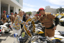 Governadora Cida Borghetti durante solenidade de entrega de novas viaturas e motocicletas para PM-Policia Militar do Paraná e secretária de educaçã0. - Curitiba/Pr, 18.12.2018 - Foto Jonas Oliveira