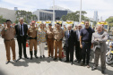 Governadora Cida Borghetti durante solenidade de entrega de novas viaturas e motocicletas para PM-Policia Militar do Paraná e secretária de educaçã0. - Curitiba/Pr, 18.12.2018 - Foto Jonas Oliveira