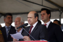 O governador Carlos Massa Ratinho Junior participa da solenidade de troca de comando do Corpo de Bombeiros do Paraná. O coronel Samuel Prestes assume o comando, em substituição ao coronel Antônio Carlos de Morais, que ocupava interinamente o cargo.  -  Curitiba, 21/01/2019  -  Foto: Arnaldo Alves/ANPr
