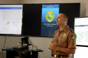 a Polícia Militar do Paraná lançou o APP 190 ? Emergência Paraná para o sistema iOS e também divulgou um balanço dos quatro meses de funcionamento do aplicativo, que está em uso em Curitiba e Região Metropolitana na versão para Android, lançada no início de outubro do ano passado. Na foto, o capitão Claudio Prus. -  Curitiba, 11/02/2019  -  Foto: Soldado Priscilla Carvalho