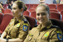 Curitiba, 26 de fevereiro de 2019. Homenagem as policiais militares pelo dia internacional da mulher