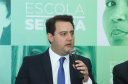 O governador Carlos Massa Ratinho Junior lançou nesta sexta-feira (15) o programa Escola Segura, que prevê uma série de medidas preventivas e protetivas de segurança que serão executadas na rede estadual de ensino. Curitiba,15/03/2019 Foto: Rodrigo Félix Leal/ANPr