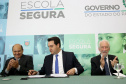 O governador Carlos Massa Ratinho Junior lançou nesta sexta-feira (15) o programa Escola Segura, que prevê uma série de medidas preventivas e protetivas de segurança que serão executadas na rede estadual de ensino. Curitiba,15/03/2019 Foto: Jaelson Lucas / ANPr