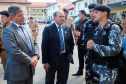 Curitiba, 19 de março de 2019. Visita do Secretário Nacional de Segurança Pública ao BOPE.General Guilherme Theophilo e General Luiz Felipe Carbonell