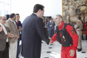 O governador Carlos Massa Ratinho Junior homenageou, nesta segunda-feira (1/4) bombeiros do Estado e profissionais de outras áreas enviados pelo Paraná para apoio aos trabalhos em Brumadinho (MG), após o rompimento da barragem da Mina do Feijão. Curitiba, 01-04-19.Foto: Arnaldo Alves / ANPr.