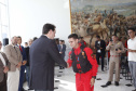 O governador Carlos Massa Ratinho Junior homenageou, nesta segunda-feira (1/4) bombeiros do Estado e profissionais de outras áreas enviados pelo Paraná para apoio aos trabalhos em Brumadinho (MG), após o rompimento da barragem da Mina do Feijão. Curitiba, 01-04-19.Foto: Arnaldo Alves / ANPr.