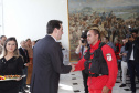 O governador Carlos Massa Ratinho Junior homenageou, nesta segunda-feira (1/4) bombeiros do Estado e profissionais de outras áreas enviados pelo Paraná para apoio aos trabalhos em Brumadinho (MG), após o rompimento da barragem da Mina do Feijão. Curitiba, 01-04-19.Foto: Arnaldo Alves / ANPr.